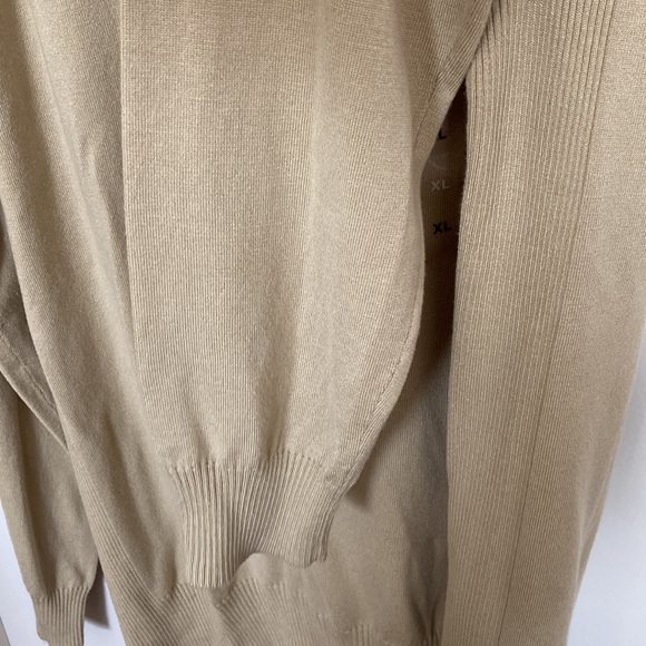Alfani Men's Size XL Ribbed Raglan Sweater, Pale Khaki - Picture 5 of 11